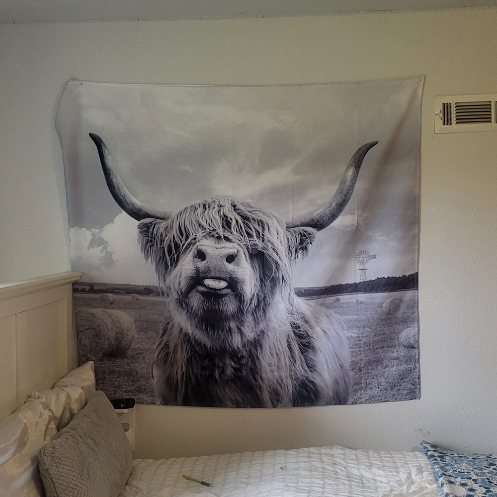 Highlander cow tapestry